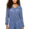 ELAN Button Down Shirt Dress -Sunny Sundress Sales 104934 AZURE 166476