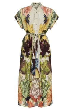 Valerie Kaftan Dress -Sunny Sundress Sales 223D34 Apparel Dress Snake Shells Gard Laydown