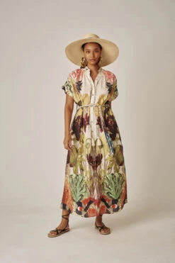 Valerie Kaftan Dress -Sunny Sundress Sales 223D34 Apparel Dress Snake Shells Gard Lifestyle