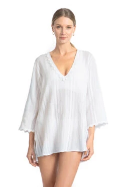 Jo Lace Trim V-Neck Tunic