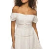 Marguerite Off Shoulder Mini Dress -Sunny Sundress Sales 26140407 Apparel Dress Off White Front