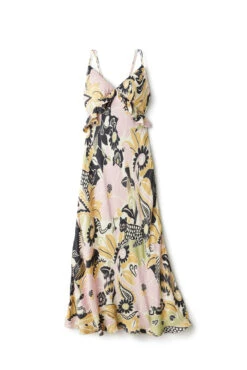 Farm Rio Vintage Forest Maxi Dress -Sunny Sundress Sales 303824 Apparel Dress Vintage Forest Sand Laydown