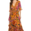Farm Rio Floral Dream Ruffle Maxi Dress
