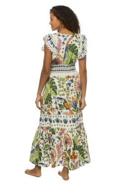 Farm Rio Summer Garden Maxi Dress -Sunny Sundress Sales 306646 Apparel Dress Summer Garden Back