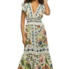 Farm Rio Summer Garden Maxi Dress
