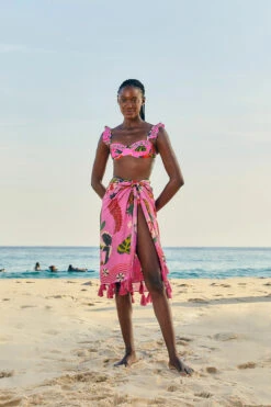 Farm Rio Leopard Forest Sarong -Sunny Sundress Sales 307083 Apparel Bottom Leopard Forest Lifestyle