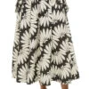 Farm Rio Copabanana Midi Skirt -Sunny Sundress Sales 311375 Apparel Bottom Copabanana Black Front