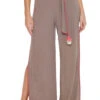 Brittany Side Slit Pants -Sunny Sundress Sales 3225125 Apparel Bottom Sandstone Front