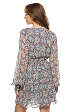 Josefina Caftan -Sunny Sundress Sales 322D09 Apparel Dress Algarve Blue Back