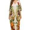 Xim Kaftan -Sunny Sundress Sales 323D27 Apparel Dress Cuban Fauna Front