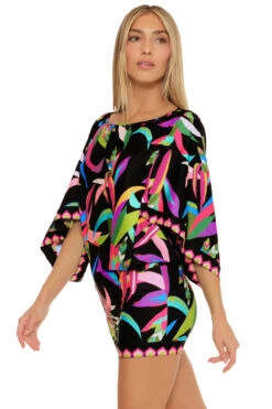 Birds Of Paradise Tunic Dress -Sunny Sundress Sales 3426025 Apparel Dress Multi Side