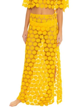 Bardot Lace Up Maxi Skirt