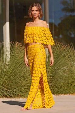 Bardot Lace Up Maxi Skirt -Sunny Sundress Sales 3467035 Apparel Bottom Daisy Lifestyle