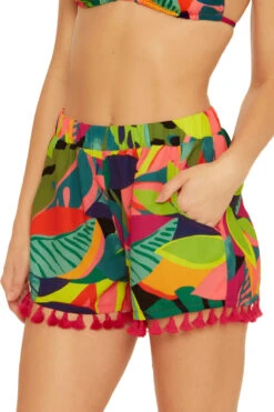 Rainforest Tassel Shorts -Sunny Sundress Sales 3554035 Apparel Bottom Multi Side