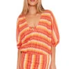 Sunray Crochet Tunic -Sunny Sundress Sales 3653935 Apparel Top Multi Front1