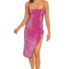 Cosmos Metallic Midi Dress -Sunny Sundress Sales 3696035 Apparel Dress Pink Front1