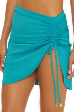 Ripple Rib Mini Skirt -Sunny Sundress Sales 3727035 Apparel Bottom Atmosphere Side
