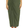 Breezy Basics Midi Skirt -Sunny Sundress Sales 3771371 Apparel Bottom Cactus Front1