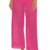 Crochet Drawstring Crop Pant -Sunny Sundress Sales 3775035 Apparel Bottom Rose Front