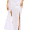 Palavas Slit Maxi Skirt -Sunny Sundress Sales 4087034 Apparel Bottom White Front