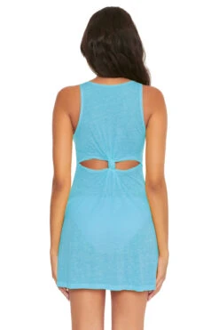 Beach Date Mini Dress -Sunny Sundress Sales 4665371 Apparel Dress Crystal Seas Back1