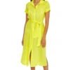 Gauzy Midi Shirt Dress -Sunny Sundress Sales 6060371 Apparel Dress Zesty Front