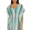 Solstice Crochet Plunge Tunic -Sunny Sundress Sales 7739371 Apparel Top Gulf Multi Front1