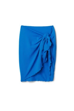 Alex Textured Short Pareo -Sunny Sundress Sales ALEX PQ Apparel Bottom Azure Laydown
