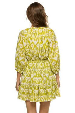 Kiki Mini Dress -Sunny Sundress Sales CSSU22009 Apparel Dress Lime Back