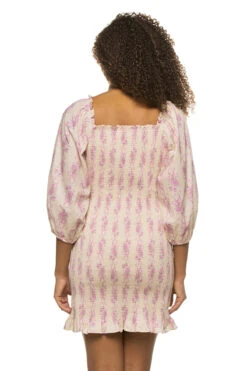 LoveShackFancy Kyndra Cutout Mini Dress -Sunny Sundress Sales D1858 1346 Apparel Dress French Lilac Back