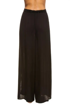 ELAN Tie Front Pants -Sunny Sundress Sales ELA BLACK BL Bottoms Back 102860