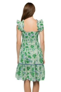 Sunny Sundress Sales -Sunny Sundress Sales ELENA DRESS Apparel Dress Juana Print Green Back