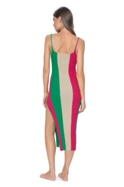 Piper Crochet Midi Dress -Sunny Sundress Sales EMB 1217D Apparel Dress Emerald Bay Back