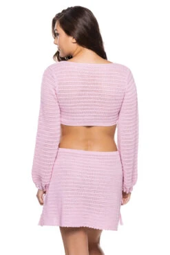 Fallon Cut Out Mini Dress -Sunny Sundress Sales FALLON DRESS Apparel Dress Light Pink Back