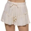 Ruffle Shorts -Sunny Sundress Sales G11055 Apparel Bottom White Front