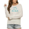 Meet Me At The Beach Sweater -Sunny Sundress Sales GS01CEMB Apparel Top White Front