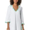 Hooded Terry Tunic -Sunny Sundress Sales HJ25 0706HAP Apparel Top White Front