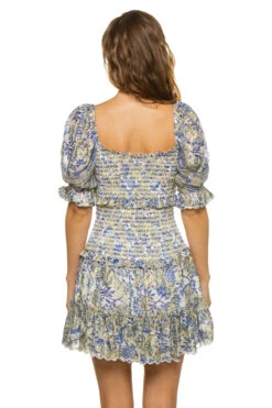 Sunny Sundress Sales -Sunny Sundress Sales HN MALA 969 Apparel Dress Cobalt White Back
