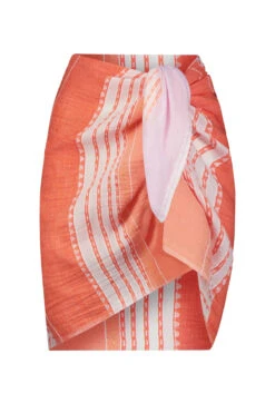 Eshal Sarong -Sunny Sundress Sales HSW2334 Apparel Bottom Tangerine Laydown