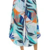 Coastal Palms Cropped Palazzo Pants -Sunny Sundress Sales LB3VM31 Apparel Dress Ice Blue Front