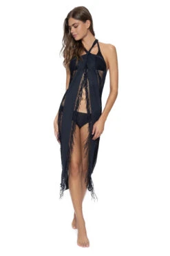 Monique Sarong -Sunny Sundress Sales MID 1163S Apparel Bottom Midnight Front2