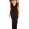 Octavia Plunge Midi Dress