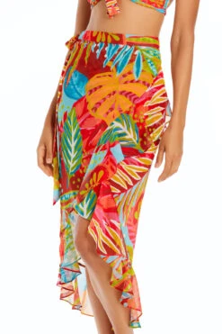 The Heat Is On Ruffle Sarong