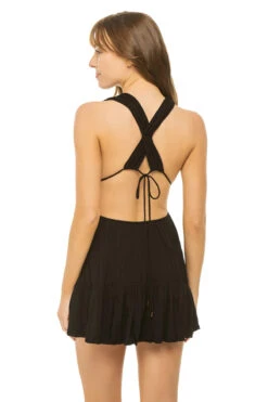 Ryan Mini Dress -Sunny Sundress Sales RYAN SP23 Apparel Dress Black Back