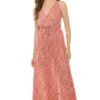 ELAN Wrap Front Maxi Dress -Sunny Sundress Sales RYP5427 Apparel Dress Rose Front