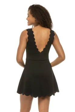 Marysia Venus Mini Dress -Sunny Sundress Sales SP002 Apparel Dress Black Back