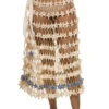 Star Crochet Midi Skirt -Sunny Sundress Sales SS23CS19 Apparel Bottom Snow White Front