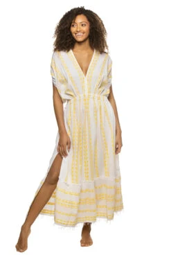 Abeba Plunge Midi Dress