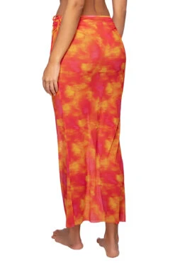 Tamarindo Mesh Midi Skirt -Sunny Sundress Sales UL198SUNSE Apparel Bottom Sunseeker Back
