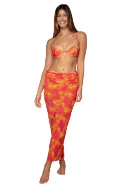 Tamarindo Mesh Midi Skirt -Sunny Sundress Sales UL198SUNSE Apparel Bottom Sunseeker Front1